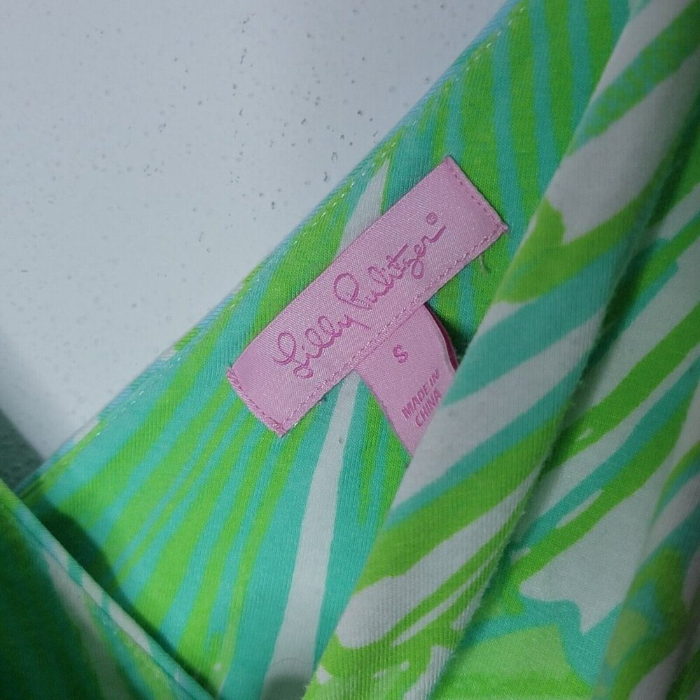 Lilly Pulitzer Green and Blue Maxi Dress - Picture 4 of 5